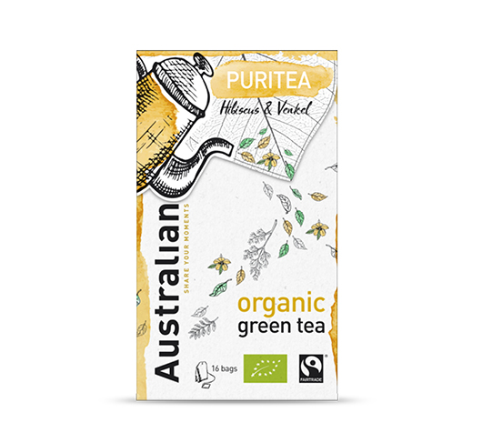 Green tea Puritea 16 x 1,6 gram fairtrade organic